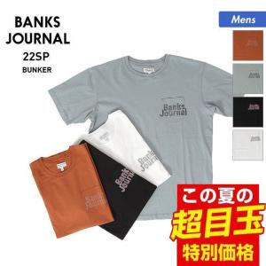 BANKS JOURNAL/バンクスジャーナル メンズ 半袖 半そで Tシャツ ティーシャツ クルーネック ロゴ トップス ATS0699｜oc-sports