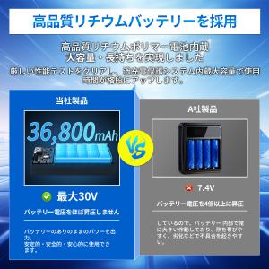 空調作業服 空調ベスト 空調ウェア モバイルバ...の詳細画像1