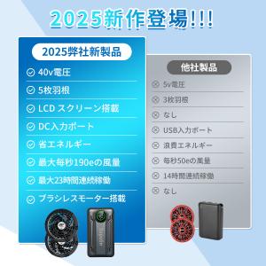 空調作業服 空調ウェア 空調ベスト ファンバッ...の詳細画像2
