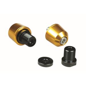 在庫有り POSH ポッシュ ソリッドバーエンドカワサキ純正ハンドルM17タイプ ゴールド ZX-1...