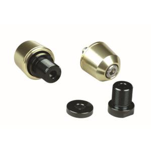 在庫有り POSH ポッシュ ソリッドバーエンドカワサキ純正ハンドルM17タイプ シャンパンゴールド...