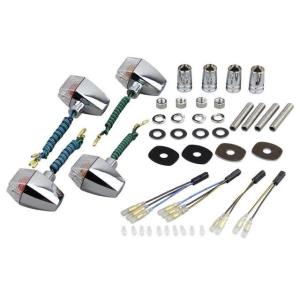 在庫有り POSH ポッシュ クラシカル スリムシャープタイプウインカーキット メッキボディ/クリア...