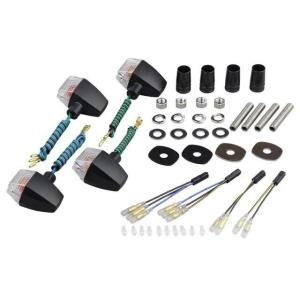 在庫有り POSH ポッシュ クラシカル スリムシャープタイプウインカーキット ブラックボディ/クリ...