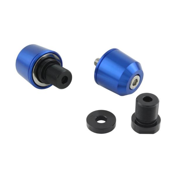 在庫有り POSH ポッシュ ミドルウェイトバーエンドカワサキ純正ハンドルM17タイプ ブルー ZX...