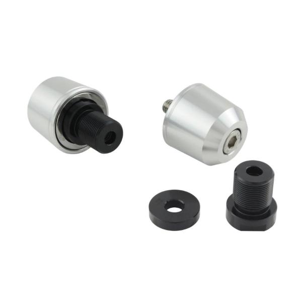 在庫有り POSH ポッシュ ミドルウェイトバーエンドカワサキ純正ハンドルM17タイプ シルバー Z...