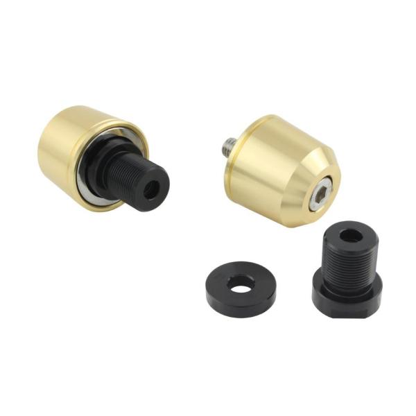 在庫有り POSH ポッシュ ミドルウェイトバーエンドカワサキ純正ハンドルM17タイプ シャンパンゴ...