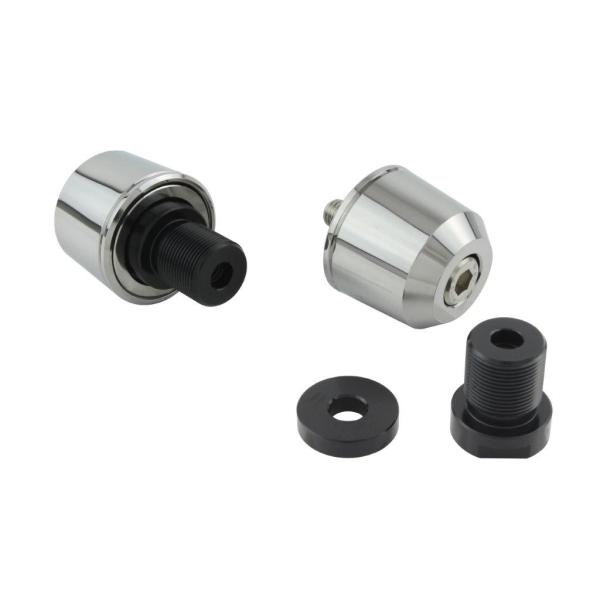 在庫有り POSH ポッシュ ミドルウェイトバーエンドカワサキ純正ハンドルM17タイプ メッキ ZX...