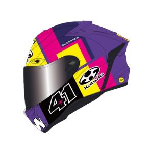 OGK オージーケーカブト ヘルメット F-17IPS ALEIX2パープルイエロー アレイシ-2 ...