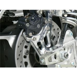 ゼファー/ゼファーχ リヤキャリパーサポート (brembo 2POT) シルバー