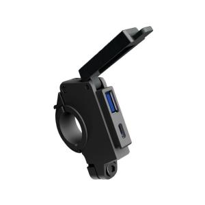 在庫有り デイトナ バイク用 USB電源 USB-A+USB-C QC3.0/PD3.0対応 急速充...