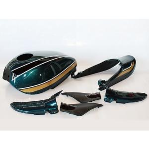 K-073 新品 Z1 Z2 750RS ロングピッチ 青玉虫 ガソリンタンク MRS