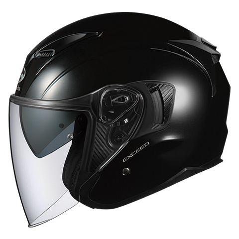 OGK オージーケー カブト オープンフェイス  ヘルメット EXCEED エクシード ブラックメタ...