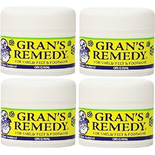 グランズレメディ フットパウダー 無香料 50g 4個セット  [並行輸入品]