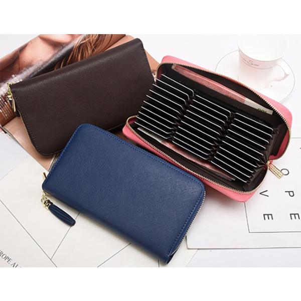 じゃばらカードケース Ｌ型 72枚収納 大容量 牛本革 磁気防止 スキミング防止 メンズ レディース