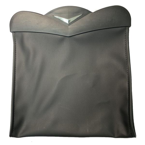 車用ゴミ箱 （収納ケース車用小物入れ マグネット LEDライト 蓋つき PUレザー製 折り畳み式 コ...