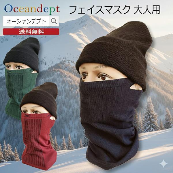 フェイスマスク 防寒 スノーボード スキー バイク 釣り ネックウォーマー 男女兼用