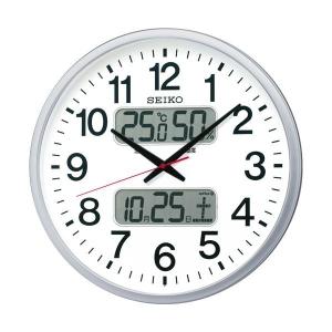 セイコークロック 電波掛時計オフィスタイプ カレンダー・温度湿度表示付 KX237S 1台｜oceaniaclub
