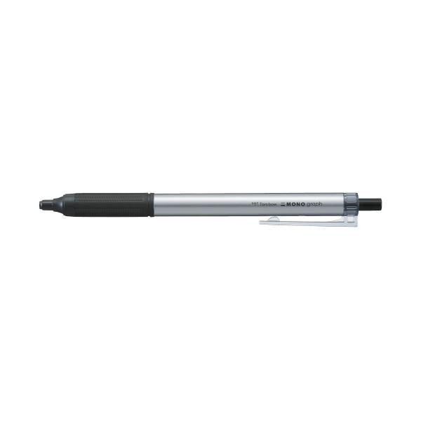 (まとめ) トンボ鉛筆 油性BPモノグラフL05 インク色黒/シルバー軸 BC-MGLE04 〔×5...