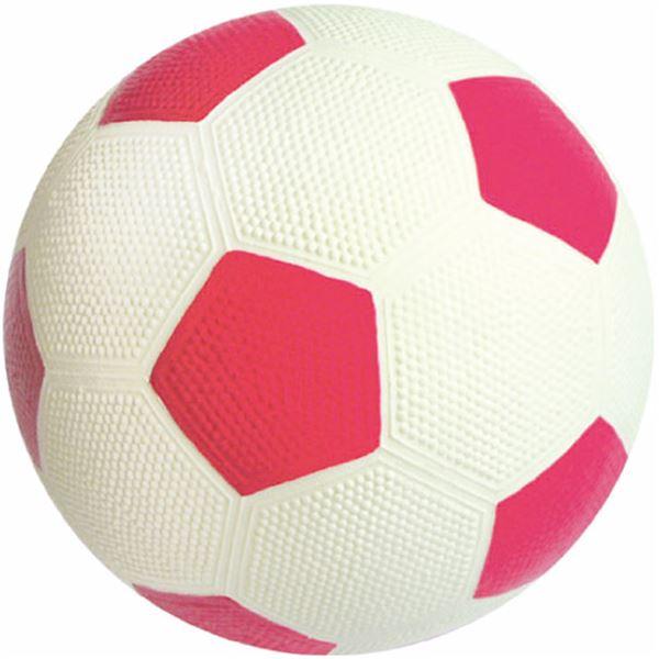 （まとめ）わんわんサッカー ピンク〔×3セット〕 (犬用玩具)
