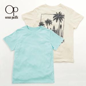 【SALE】女の子 半袖 Tシャツ ミント ホワイト OP オーシャンパシフィック 112616｜oceanweb-store