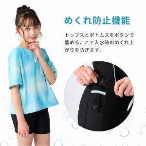 スクール水着 キッズ 女子 Tシャツ付き 女の...の詳細画像4