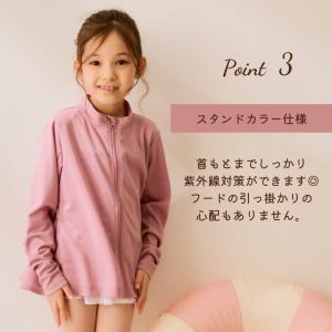 ラッシュガード キッズ 長袖 ジップ フルジッ...の詳細画像5
