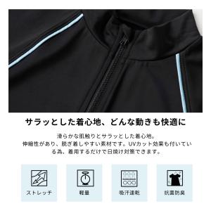 ラッシュガード キッズ スクール水着 フードな...の詳細画像3