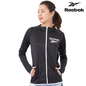 REEBOK リーボック レディース ジップアップ ラッシュガード UVカット 長袖 マリンスポーツ アウトドア ブラック 220070