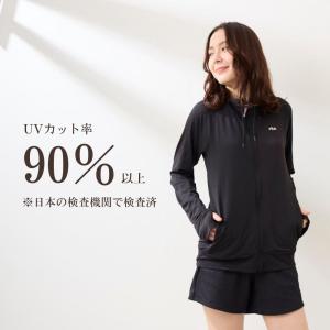 レディース 長袖ラッシュガード UVジャケット...の詳細画像1