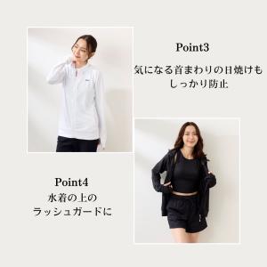 レディース 長袖ラッシュガード UVジャケット...の詳細画像4