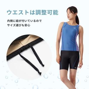 フィットネス水着 レディース 体型カバー タン...の詳細画像5