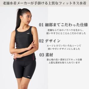 フィットネス水着 レディース 体型カバー 半袖...の詳細画像1