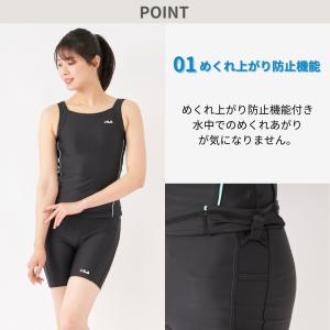 フィットネス水着 レディース 体型カバー 半袖...の詳細画像3