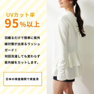 ラッシュガード レディース UVカット 体型カ...の詳細画像1