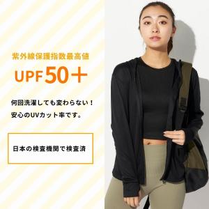 ラッシュガード レディース フード付き パーカ...の詳細画像2