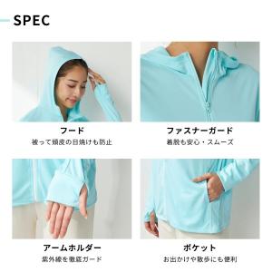 ラッシュガード レディース フード付き パーカ...の詳細画像3