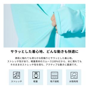ラッシュガード キッズ UVパーカー 長袖 水...の詳細画像5