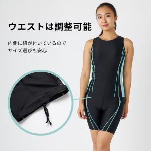 フィットネス水着 レディース 体型カバー ノー...の詳細画像5