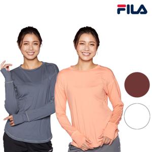 Tシャツ レディース トップス 長袖Tシャツ ロンT ロンティー 水陸両用 FILA フィラ 341253｜oceanweb-store