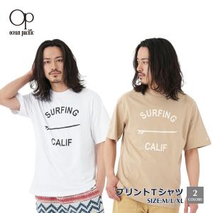 メンズ ユニセックス フロントロゴ Tシャツ 半袖 ロゴＴ シンプル サーフ カジュアル ウェア OP オーシャンパシフィック 512592｜oceanweb-store