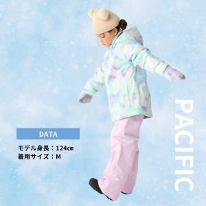 スノーウェア キッズ 上下セット 女の子 スキ...の詳細画像2