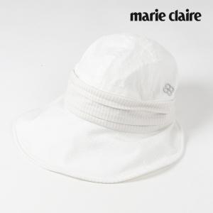 marie claire マリ・クレール レディース 日除け布キャップ