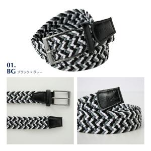 ベルト メンズ ゴルフ メッシュベルト 伸縮 ...の詳細画像1