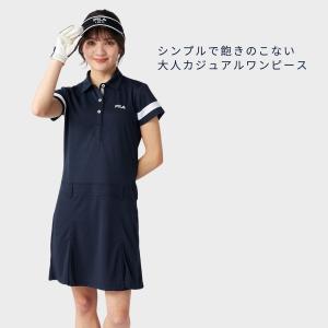 ワンピース ゴルフウェア レディース 半袖 ゴ...の詳細画像1
