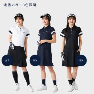 ワンピース ゴルフウェア レディース 半袖 ゴ...の詳細画像2