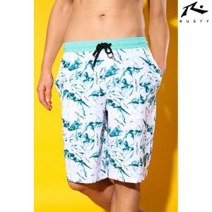 RUSTY ラスティ メンズ 水着 トランクス エメラルド 918422クリアランスセール