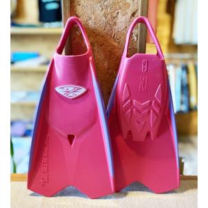 ゼベックフィン「ZEBEC FIN」2020モデル　ピンク×ラベンダー　ミディアム　ボディボード　足ひれ