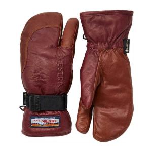 HESTRA  ヘストラ　33882 3-FINGER GTX FULL LEATHER　Bordeaux/Brownカラー　｜oceanzonesurf