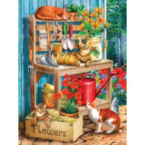 SUNSOUT INC - Potting Table 1000 pc ジグソー パズル並行輸入
