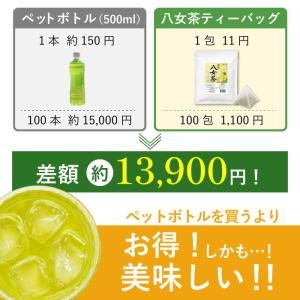 緑茶 ティーバッグ 水出し 100包 八女茶 ...の詳細画像4